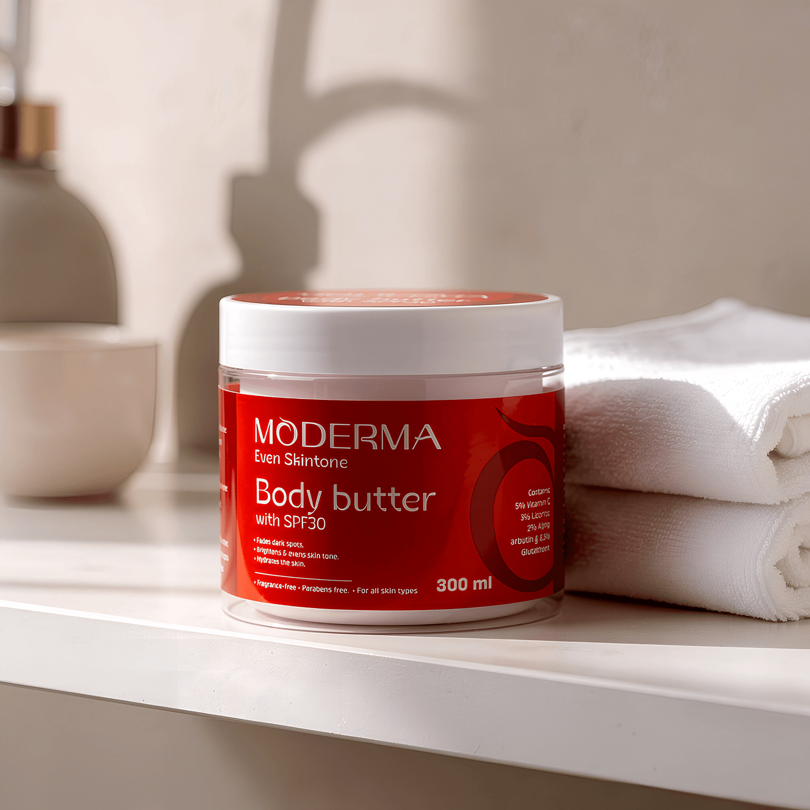 Even Skintone body butter with SPF 30 - MODERMA SKINCARE