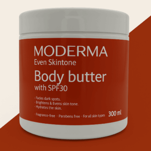 MODERMA EVEN SKIN TONE BODY BUTTER WITH SPF30